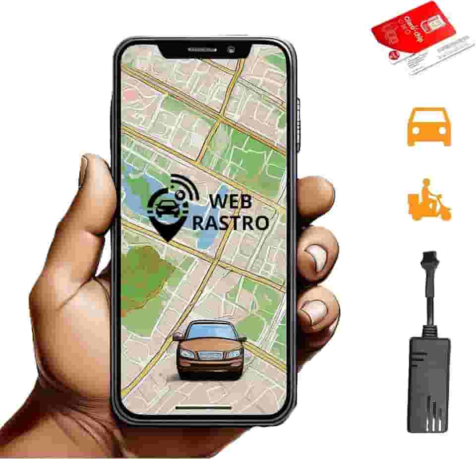 Kit de Rastreador Veicular com aparelho + chip + bloqueador + plataforma (1 veiculo)