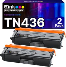 E-Z Ink Impressora jato de tinta HL-L8360CDW, impressão frente e verso automática, para casa e trabalho, sem fio, compatível com TN436, preta