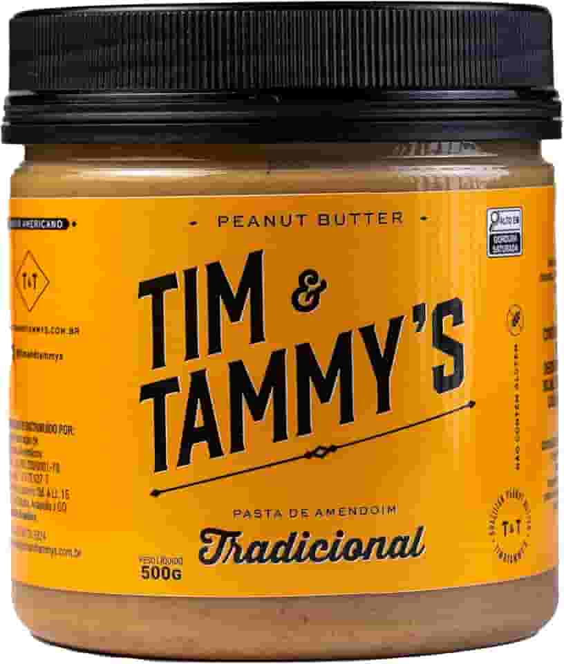 Tim & Tammy's Pasta de amendoim Tradicional Americano, 500g
