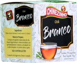 Chinezinho Chá Branco Para Infusão 13 Gramas Com 10 Saquinhos