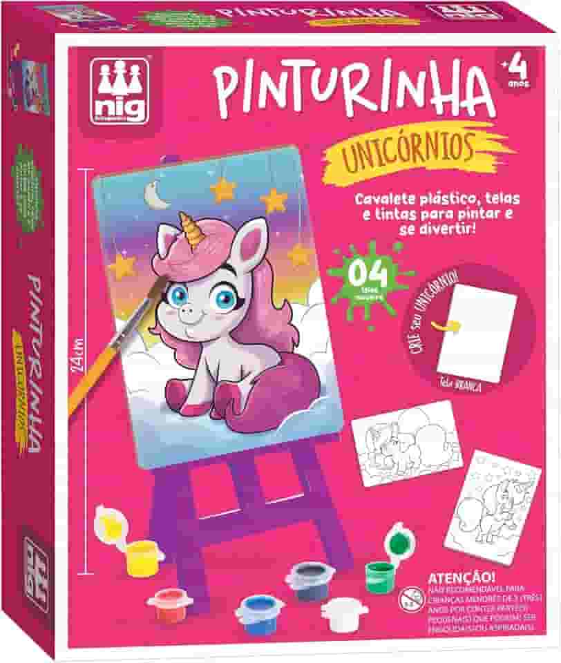 Nig Brinquedos Kit de Pintura Infantil Pinturinha Unicórnios
