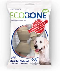 Ossinho Natural Ecobone Pequeno para Cães - 2 un