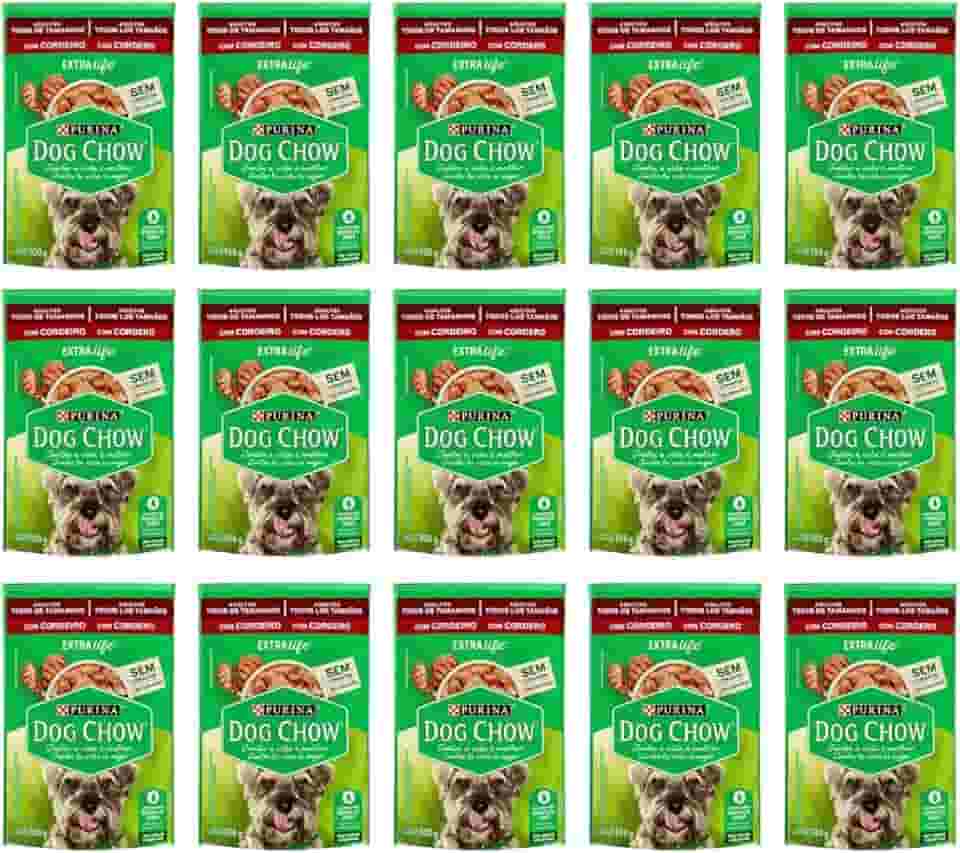 Pack Nestlé Purina Dog Chow Ração Úmida Para Cães Adultos Cordeiro Ao Molho - Com 15 Sachês 100g