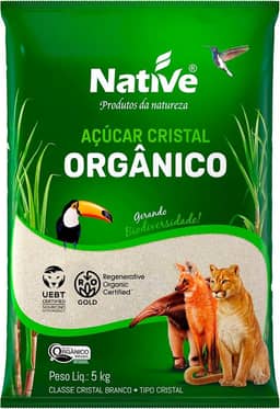 Açúcar Cristal Orgânico, Native 5 kg