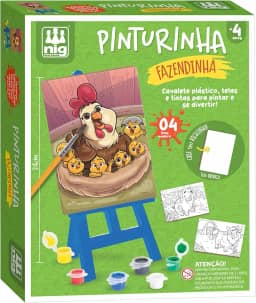 Nig Brinquedos Kit de Pintura Infantil Pinturinha Fazendinha