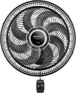Ventilador de Parede 40cm Super Turbo 8 Pás, Mondial, Preto/Prata, 140W, 220V - VTX-40P-8P