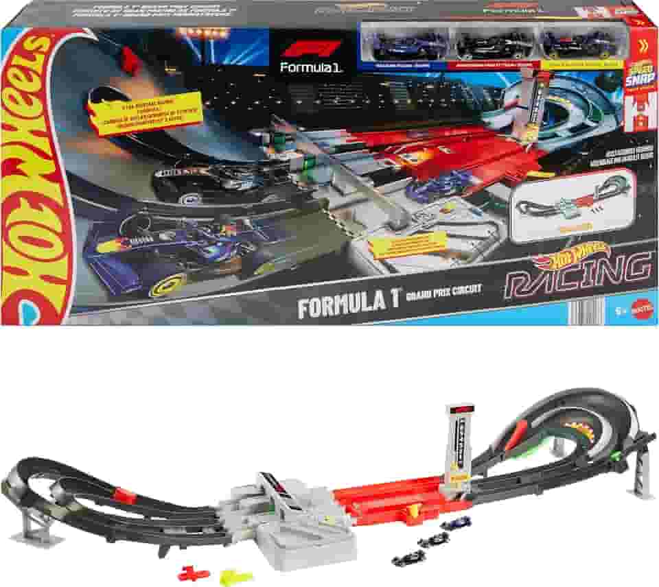 Hot Wheels Racing Pista de Brinquedo Grande Prêmio para crianças a partir de 5 anos