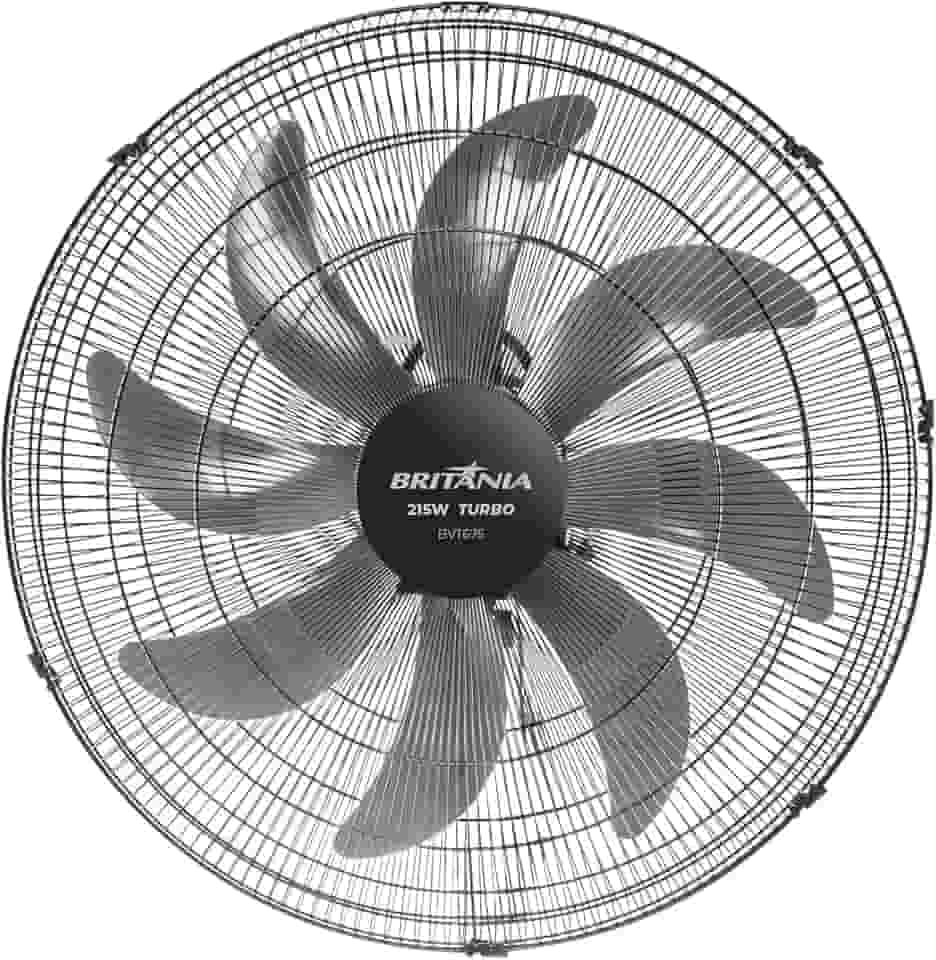 Ventilador de parede Britânia BVT675 Tecnologia Max Force 215W 127V