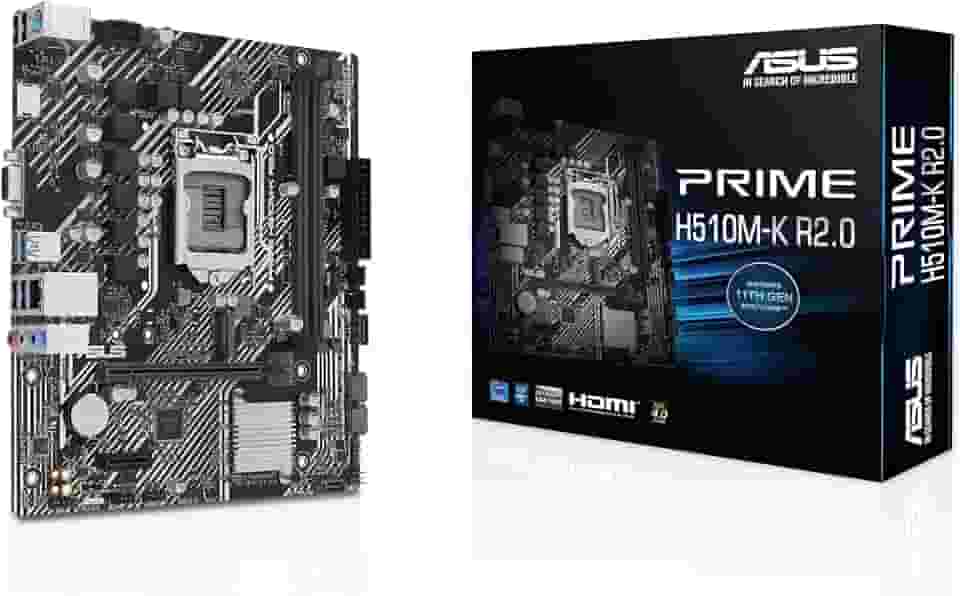 Placa Mãe Asus PRIME H510M-K R2.0 (LGA 1200/2xDDR4/HDMI/VGA/M.2/USB 3.2)