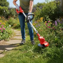 Roçadeira Aparador de Grama Elétrico a Bateria 48v Sem Fio Profissional Com Escova de Aço e Acessórios