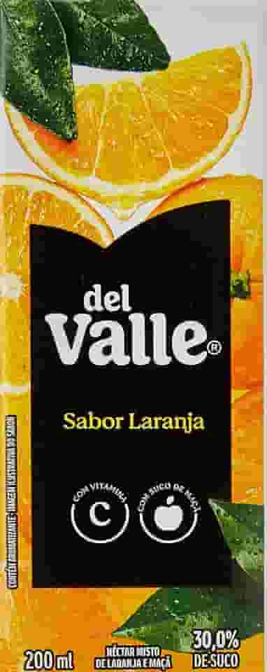 Pack de DEL VALLE LARANJA TP 200ML 18 unidades