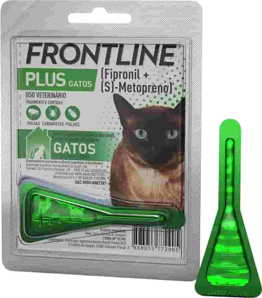 Frontline Antipulgas e Carrapatos Plus para Gatos, verde, Tamanho único