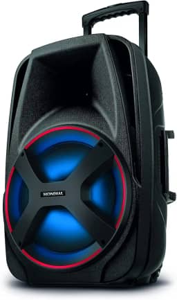 MONDIAL Caixa de Som Amplificada Connect Power II, Bivolt, Preto/Vermelho, 500W RMS - CM-550