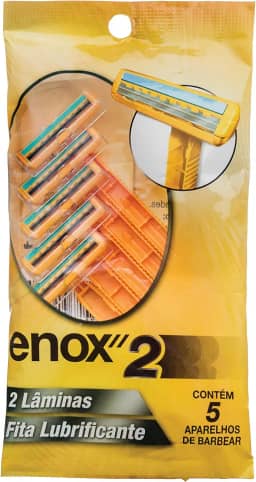 Enox Aparelho Descartável 2, pacote de 5, Amarelo