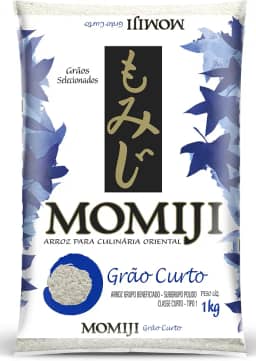 Momiji - Arroz Grão Curto T1 Momiji Azul 1Kg