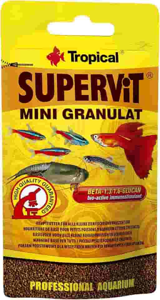 Tropical Ração Para Peixes Supervit Mini Granulat 10G Sachê Para Peixes