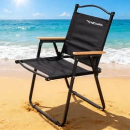 Cadeira de Praia 150kg Dobrável, Cadeira de Camping Portátil com Tecido Oxford 600D - Conforto Ergonômico, Super Leve (2.3kg) para Praia, Viagens, Jardim e Eventos