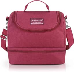 Bolsa Termica com 2 Compartilhamentos para Marmita Jacki Design (Pink)