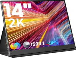 Monitor Portátil para Laptop de 16,1" Full Hd 1080P Monitor de Computador Duplo Usb C Hdmi com Alto-Falantes (BROU-P140-20K2-60)