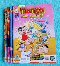 Kit Gibi Turma da Monica inglês com 5 (Unidades) - Sem Repetições