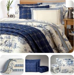 Kit Edredom 03 Peças King Size Percal 180 Fios Porcelana