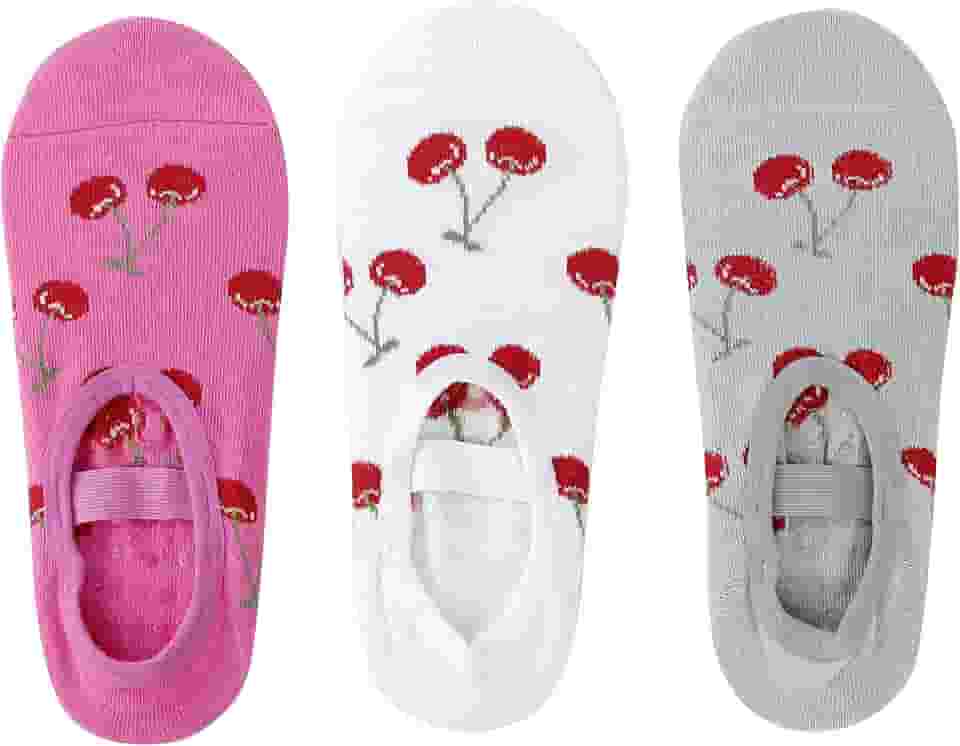 Meias Antiderrapante Pilates Sapatilha Estampas